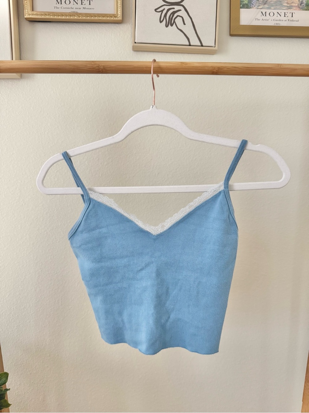 Brandy Melville Blue Lace Tank